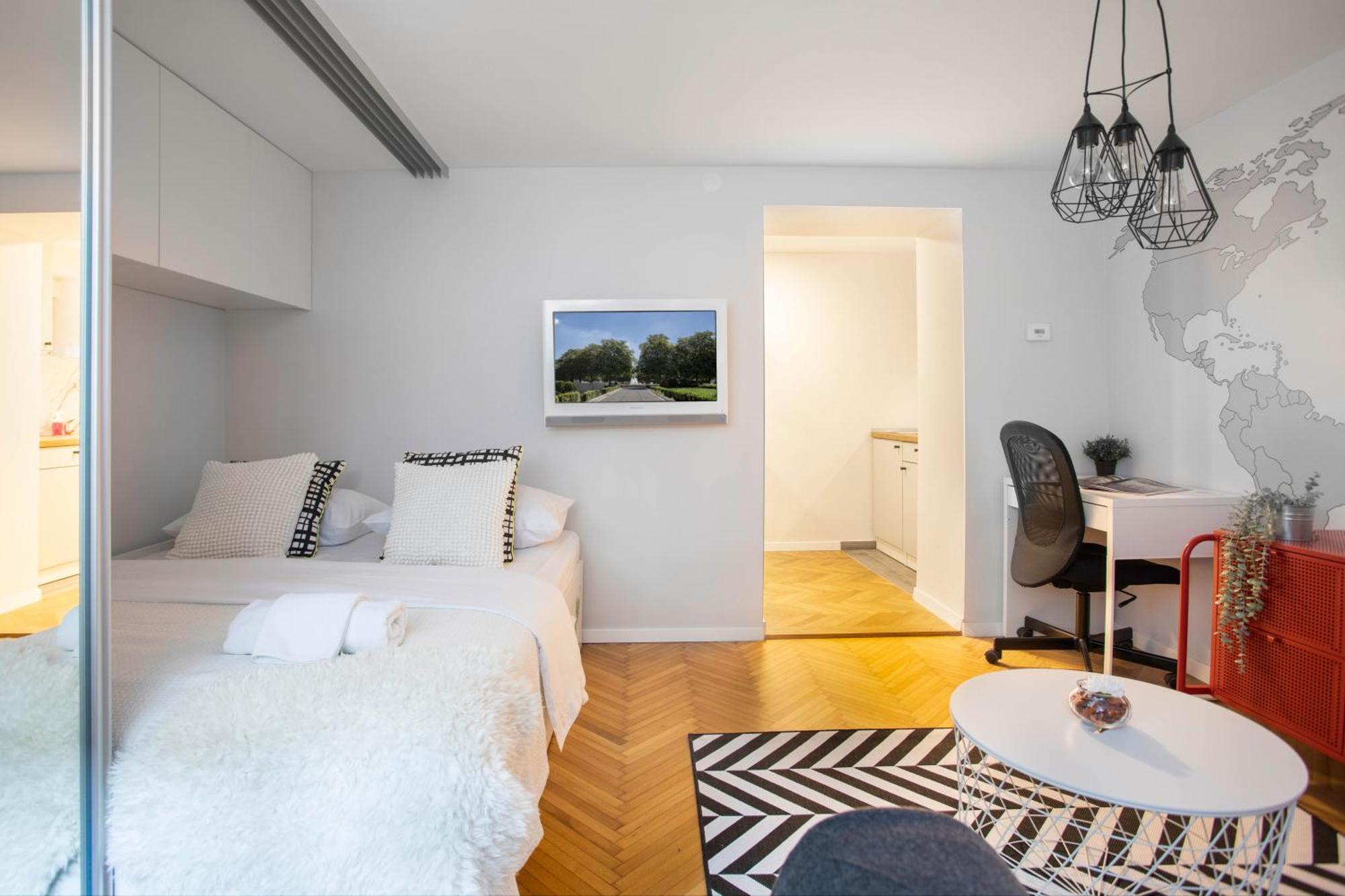 Modern Studio Near British Square Zagreb Luaran gambar